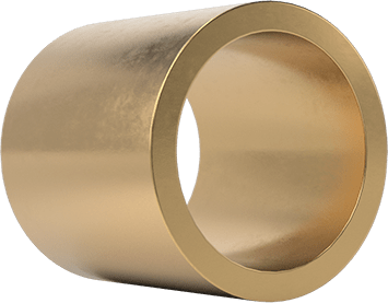 Image of Product. Front orientation. High-Strength Chemical-Resistant 954 Bronze Sleeve Bearing, for 1" Shaft Diameter and 1-1/4" Housing ID, 1-1/4" Long.