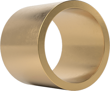 Image of Product. Front orientation. High-Strength Chemical-Resistant 954 Bronze Sleeve Bearing, for 1-1/4" Shaft Diameter and 1-1/2" Housing ID, 1-1/4" Long.