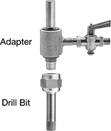 Image of System. Front orientation. Contains Annotated, MultipleImages. Drill Bits. Drill Bits for Glass and Ceramic, Core Bit.