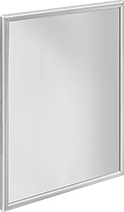 Image of Product. Front orientation. Mirrors. Damage-Resistant Mirrors, With Frame.