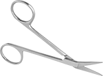 Image of Product. Style D. Front orientation. Scissors. Compact Fine-Point Scissors, Style D.