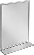 Image of Product. Front orientation. Mirrors. Mirrors, With Frame and 5" Dp. Shelf.
