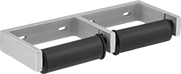 Image of Product. (Style C) Two Roll. Front orientation. Toilet Paper Dispensers. Style C.