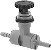 Precision Flow-Adjustment Valves with Barbed Fittings for Food and Beverage
