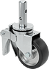 Stem Casters with Mounting Holes for Scaffolds