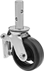 Stem Casters with Mounting Holes for Scaffolds