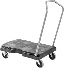 Image of Product. Front orientation. Platform Trucks. Light Duty Plastic Platform Trucks.