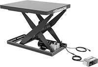 Image of Product. Front orientation. Lift Tables. Electric Stationary Lift Tables, Internal Motor, Foot Adjust.