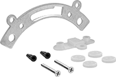 Image of Product. Front orientation. Toilet Mounts. Toilet Mounting Flanges, Style C.