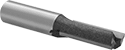 Image of Product. Front orientation. Router Bits. Straight and Spiral Router Bits for Wood, Particle Board, and Plywood, Uncoated High-Speed Steel, Square Cut Style—Plunge-Cut, Straight Flutes.