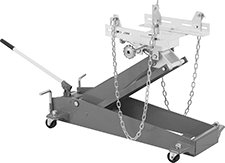 Image of Product. Front orientation. Jacks. Hydraulic Jacks with Wheels, Bracket Saddle.
