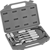 Image of Product. Front orientation. Grease Gun Accessory Kits. 7 Pieces.