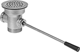 Image of Product. Front orientation. Sink Drains. Lever-Controlled Sink Drains.