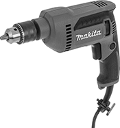Image of Product. B. Front orientation. Drills. Makita Electric Drills, Style B.