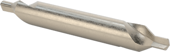 Image of Product. Front orientation. Center Drill, Cobalt Steel, 60 Degree, Trade Size 3, 2" Overall Length.