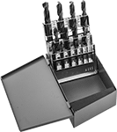 Image of Product. Front orientation. Drill Bits. High-Speed Steel Drill Bit Sets, Short Length.