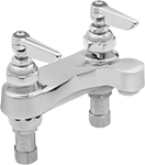 Image of Product. Style C. Front orientation. Sink Faucets. Double-Inlet Sink Faucets, Bottom Inlet—Sink Mount, Style C.