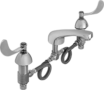 Image of Product. Style G. Front orientation. Sink Faucets. Double-Inlet Sink Faucets, Bottom Inlet—Sink Mount, Style G.