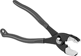 Image of Product. Front orientation. Slip-Joint Pliers. Nonmarring Slip-Joint Pliers, Steel with Plastic Jaw Pads.