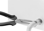 Image of ProductInUse. Front orientation. Hose and Tube Pliers. Hose and Tube Pliers.