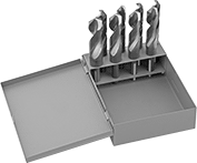 Image of Product. Front orientation. Drill Bits. Reduced-Shank High-Speed Steel Drill Bit Sets, Jobbers' Length.
