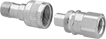 Image of Product. Threaded Connection. Front orientation. Exploded view. Threaded Fitting Connection. Hose Couplings for Hydraulic Jacks.