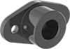 Food-and-Beverage Dry-Running Mounted Sleeve Bearings with Two-Bolt Flange