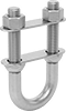 U-Bolts with Mounting Plates