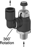 Image of Product. Front orientation. Contains Annotated. Air Flow Control Valves. Flexible-Mount Air Flow Control Valves.