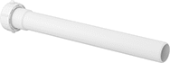 Image of Product. Front orientation. Sink Drain Trap Extension Tubing. Slip-Joint Inlet Connection, Unthreaded Outlet Connection.