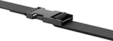 Image of System. Shown Installed. Front orientation. Webbing Buckles. Light Duty Webbing Buckles, Squeeze-Release Buckle.