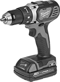 Image of Product. Front orientation. Drills. Milwaukee Cordless Drill/Drivers, Style B.