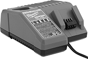 Image of Product. Front orientation. Battery Chargers. Cordless Adjustable-Height Portable Floodlights for Milwaukee Rechargeable Batteries.