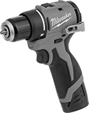 Image of Product. Front orientation. Drills. Milwaukee Cordless Drill/Drivers, Style A.