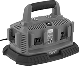 Image of Specification. Front orientation. 48-59-1806. Milwaukee Cordless Tool Battery Chargers.