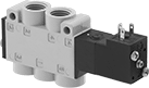Image of Product. Front orientation. Directional Control Valves. Quick Switch Two-Speed Two-Action Electrically Operated Air Directional Control Valves.