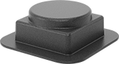 Image of Product. Bottom orientation. Bearing Guards. Bearing Guards, For Four-Bolt-Flange-Mount Bearings.