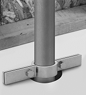 Image of ProductInUse. Front orientation. Riser Clamps. Riser Clamps.