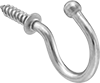 Image of Product. Front orientation. Hanging Hooks. Screw-In Hanging Hooks, Style K.