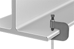 Image of ProductInUse. Front orientation. Beam Clamps. Beam Clamps for Threaded Rods, Style B.