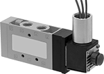 Image of Product. Single Solenoid. Front orientation. Single Solenoid. Hazardous Location Electrically Operated Air Directional Control Valves.