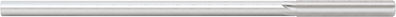 Image of Product. Side1 orientation. High-Speed Steel Round-Shank Reamer, with Straight Flute, 0.2495" Reamer Diameter.
