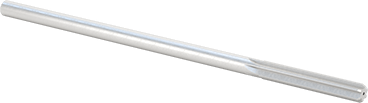 Image of Product. Front orientation. High-Speed Steel Round-Shank Reamer, with Straight Flute, 0.2495" Reamer Diameter.