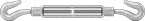 Image of Product. Front orientation. Turnbuckles. Hook-to-Hook Turnbuckles—Not for Lifting.