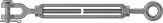 Image of Product. Front orientation. Turnbuckles. Clevis-to-Eye Turnbuckles—Not for Lifting.