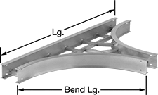 Image of Product. Front orientation. Contains Annotated. Cable Trays and Fittings. Cable Trays and Fittings, Tee Trays.