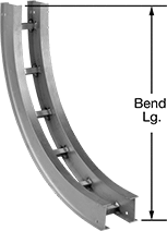 Image of Product. Front orientation. Contains Annotated. Cable Trays and Fittings. Cable Trays and Fittings, Vertical 90° Elbow Trays, Inside Bend.