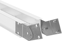 Image of ProductInUse. Front orientation. Cable Trays and Fittings. Cable Trays and Fittings, Adjustable-Angle Elbow Connectors, Vertical Adjustment.