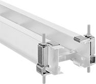Image of ProductInUse. Front orientation. Cable Trays and Fittings. Cable Trays and Fittings, Hanging Clamps.