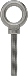 Image of Product. Front orientation. Steel Eyebolt with Shoulder - for Lifting, 1/2"-13 Thread Size, 3" Thread Length .